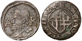 1624. Felipe IV. Barcelona. 1 ardit. (Cal. 1225) (Cru.C.G. 4420). 1,50 g. Escasa. MBC.