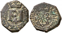 1627. Felipe IV. Pamplona. 4 cornados. (Cal. 1472). 3,69 g. MBC-.