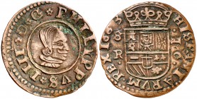 1663. Felipe IV. Sevilla. R. 16 maravedís. (Cal. 1568). 3,84 g. MBC/MBC+.