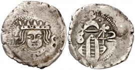 (1)642. Felipe IV. Valencia. 1 divuitè. (Cal. 1106) (Cru.C.G. 4434h). 2,21 g. MBC-.