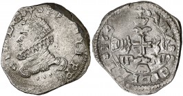164(4). Felipe IV. Messina. IP-MP. 3 tari. (Vti. 148) (MIR. 356/16). 7,88 g. Buen ejemplar. Escasa así. MBC+.