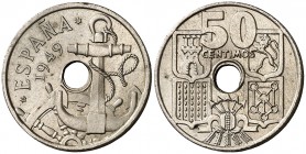 1949*E51. Estado Español. 50 céntimos. (Cal. 137, como serie completa). 3,89 g. II Exposición Nacional de Numismática. EBC+.