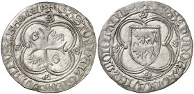 Francia. Gaston de Grailly (1436-1472). Bearn. Blanc. (D. 1254). 2,63 g. AG. Atractiva. Muy escasa. MBC+.