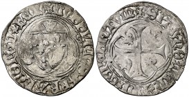 Francia. Luis XI (1461-1483). Toulouse. Blanc à la couronne. (D. 550). 2,44 g. AG. MBC.
