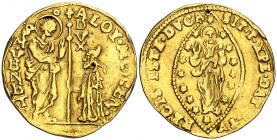 s/d. Italia. Venecia. Alvise Mocenigo II (1700-1709). 1 zecchini. (Fr. 1358). 3,42 g. AU. Perforación. MBC.