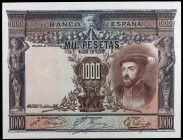 1925. 1000 pesetas. (Ed. C2) (Ed. 351). 1 de julio, Carlos I. Sin serie. Leves dobleces. EBC.