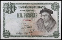 1946. 1000 pesetas. (Ed. D54) (Ed. 453). 19 de febrero, Vives. Lavado y planchado. Raro. (MBC+).