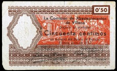 Villena (Alicante). Comisión de Abastecimiento. 50 céntimos. (KG. 825) (T. 1531). MBC-.