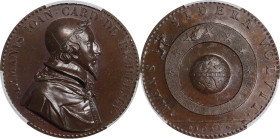 1631 Cardinal Richelieu Medal. Leroux-302. Bronze. MS-63 (PCGS).
53.4 mm. 1243.4 grains. Plain edge. Even chocolate brown with a hint of mint color a...