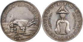 (1701) John Law / Credit Is As Dead As A Rat Medal. Betts-115 var, Adams S-9. Silver. AU Details--Scratch (PCGS).
26.3 mm. 111.6 grains. Attractive s...