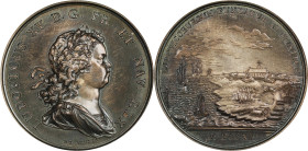 "1720" (early 20th century) Founding of Louisbourg Medal. Betts-143. Silver. MS-66 (PCGS).
41.5 mm. 608.9 grains. Edge marked (cornucopia) 1ARGENT, i...
