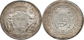 1752 Franco-American Jeton. Compagnie des Indes Occidentales. Lecompte-112b, Betts-384 / Betts-387. Silver. MS-62 (PCGS).
28.8 mm. 111.5 grains. Coin...