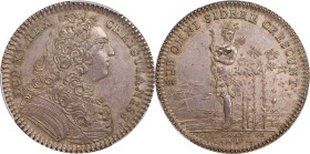 "1751" (1880-1898) Franco-American Jeton. Standing Indian, No Alligator. Betts-385, Breton-510. Silver. AU Details--Damage (PCGS).
28.5 mm. 157.3 gra...