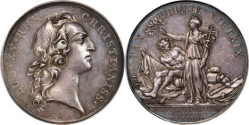 1763 Peace of Paris Medal. Betts-444. Silver. AU-50 (PCGS).
41.6 mm. 476.9 grains. Plain edge. We (Stack's) sold this medal in January 2009 and have ...