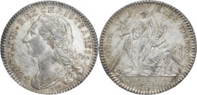 1777 France Prepares To Aid America Medal. Betts-558. Silver. MS-62 (PCGS).
30 mm. 132.7 grains. Reeded edge. An absolutely superb specimen, one that...