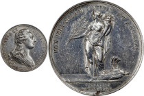 1783 Treaty of Versailles Medal. Betts-612. Silver. AU Details--Altered Surfaces (PCGS).
41.6 mm. 472.8 grains. Plain edge. Polished to brightness on...
