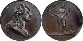 1783 Treaty of Versailles Medal. Betts-612. Bronze. Unc Details--Environmental Damage (PCGS).
42 mm. 505.8 grains. Plain edge. A scarce and historica...