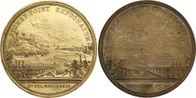 Copy 1779 Anthony Wayne Assault on Stony Point Medal. Reverse Shell. After Betts-565, Adams-Bentley 5. Brass. About Uncirculated.
52 mm. 7.27 grams. ...