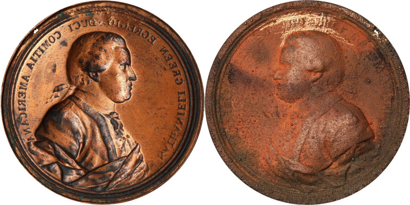 (ca. 1850-1886) 1781 Nathanael Greene Comitia Americana Medal Electrotype Mold. ...
