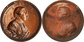 (ca. 1850-1886) 1781 Nathanael Greene Comitia Americana Medal Electrotype Mold. As Betts-597, Adams-Bentley 13. Copper. Extremely Fine.
57.6 mm. An e...