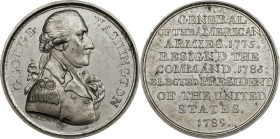 "1789" (ca. 1792) Twigg Medal. Musante GW-38, Baker-65. White Metal. MS-63 (PCGS).
35.6 mm. 278.7 grains. Light satiny gray surfaces throughout. The ...