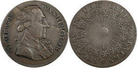 Undated (ca. 1793) Washington Success Medal. Large Size. Musante GW-41, Baker-265A, DeWitt-GW 1792-1a, W-10905. First Die. Brass. Plain Edge. EF-40 (P...