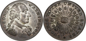 Undated (ca. 1793) Washington Success Medal. Small Size. Musante GW-44, Baker-267B, W-10875. Brass, Tinned. Reeded Edge. MS-63 (PCGS).
19.6 mm. 39.4 ...