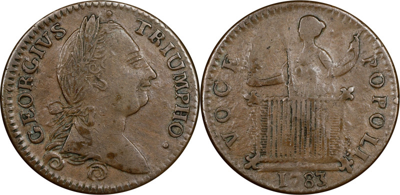 1783 Washington Georgius Triumpho Token. Musante GW-54, Baker-7, W-10100. AU-55 ...