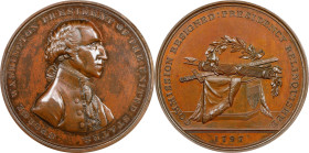 "1797" (ca. 1816) Halliday Medal. Musante GW-57, Baker-70C. Copper, Bronzed. Plain Rims. MS-65 (PCGS).
53.7 mm. 1004.9 grains. A really remarkable ex...