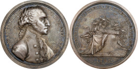 "1797" (ca. 1858) Sansom Medal. Presidency Relinquished. Original Dies. Late impression. Musante GW-58, Baker-71, Julian PR-1. Silver. MS-64 (PCGS).
...