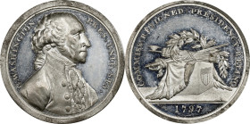 "1797" (ca. 1806-1807) Sansom Medal. Presidency Relinquished. Original. Early Impression. Musante GW-58, Baker-71B, Julian PR-1. White Metal. MS-62 (P...