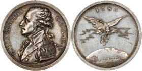 1805 C.C.A.U.S. (Commander in Chief, Armies of the United States) Medal. Musante GW-90, Baker-57, Julian CM-6. Silver. Specimen-62 (PCGS).
40.8 mm. 5...