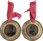 1860 Abraham Lincoln Campaign Ferrotype. DeWitt-AL 1860-101, Cunningham 2-450B. Gilt Brass Shell. Choice About Uncirculated.
25.4 mm. Plain Edge. Pie...