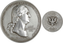 1974 United States Assay Commission Medal. JK AC-118, Baker C-348. Rarity-7. Pewter. Choice Mint State.
57 mm. This significant Choice example has lo...
