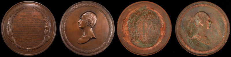 Two-Piece Set of 1850 Henry Clay-Compromise Medal Electrotypes, Matched Obverse ...