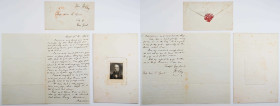 Henry Clay Autograph Letter Signed. Washington, D.C., January 18, 1850.
To Miss. Anne C. Lynch, City of New York. Single sheet, folded, 8 3/8 inches ...