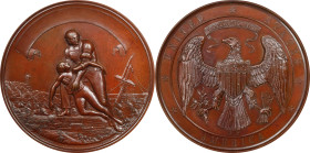 Undated (1860-1874) State Department Life Saving Medal. Julian LS-1. Bronze. MS-65 BN (NGC).
67 mm. This lovely mahogany and reddish-brown example is...