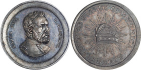 Undated (ca. 1863) Major General H.G. Berry / Liberty Cap Medal Muling. By George Hampden Lovett and John Adams Bolen. Musante JAB M/E-18. Silver. MS-...