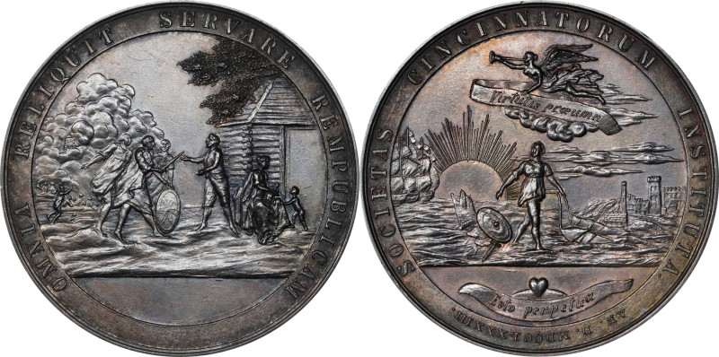"1783" (1895) Society of the Cincinnati Medal. Dies Engraved by Victor David Bre...