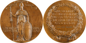 1905 Women's Auxiliary of the Massachusetts Civil Service Reform Association Presentation Medal. By Frances Grimes and Augustus Saint-Gaudens. Marquse...