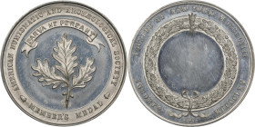 Undated (1876) First Membership Medal. Rejected Reverse Die. By George Hampden Lovett. Miller-3. White Metal. MS-63 DPL (NGC).
42 mm. Dusted with del...