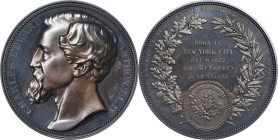 1884 Charles Edward Anthon Medal. By Lea Ahlborn. Miller-7. Silver. MS-63 (NGC).
68 mm. A richly toned piece with vivid iridescent undertones to domi...