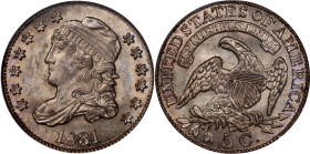 1831 Capped Bust Half Dime. LM-1.2, V-6A. Rarity-1. MS-65 (PCGS). CAC.
After delivery of the 1805-dated issue, the United States Mint struck no more ...