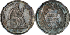 1870 Liberty Seated Half Dime. MS-67 (PCGS).
This otherwise relatively plentiful Liberty Seated half dime issue is a noteworthy condition rarity near...