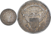 1807 Draped Bust Dime. JR-1. Rarity-1. AU-50 (PCGS).
The 1,000 to 1,500 coins extant for the final-year Draped Bust issue have long done yeoman's wor...
