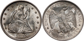 1875-S Twenty-Cent Piece. BF-1. Rarity-3. MS-65 (NGC).
The ready availability of the BF-1 attribution in Mint State is good news for collectors seeki...