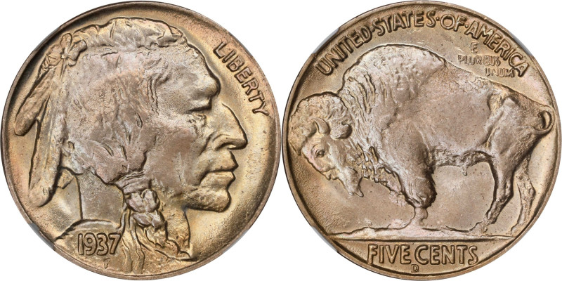 1937-D Buffalo Nickel. FS-901. 3-Legged. MS-66 (NGC).
This is an awe inspiring ...