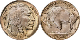1937-D Buffalo Nickel. FS-901. 3-Legged. MS-66 (NGC).
This is an awe inspiring example of a famous Buffalo nickel variety that really needs to be see...