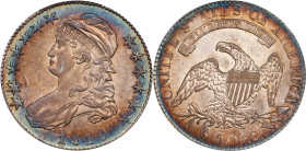 1819/8 Capped Bust Half Dollar. O-104. Rarity-2. Large 9. MS-63 (PCGS).
This newcomer to the census for the 1819/8 O-104 dies is unlisted in the Autu...