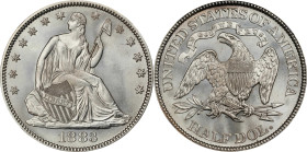 1883 Liberty Seated Half Dollar. WB-101. MS-67 (NGC). CMQ.
Bright, flashy and highly attractive, this dazzling Superb Gem is fully untoned on both si...